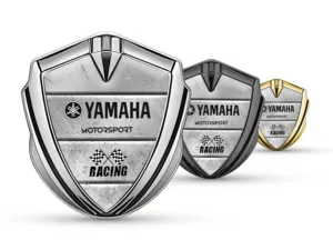 Yamaha Emblem Metall Abzeichen Pro Design Aus Edelstahl Kante